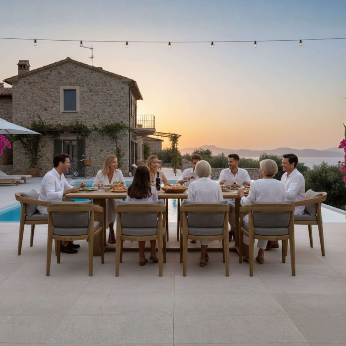 Anderson Teak Toscana 11-Piece Dining Set
