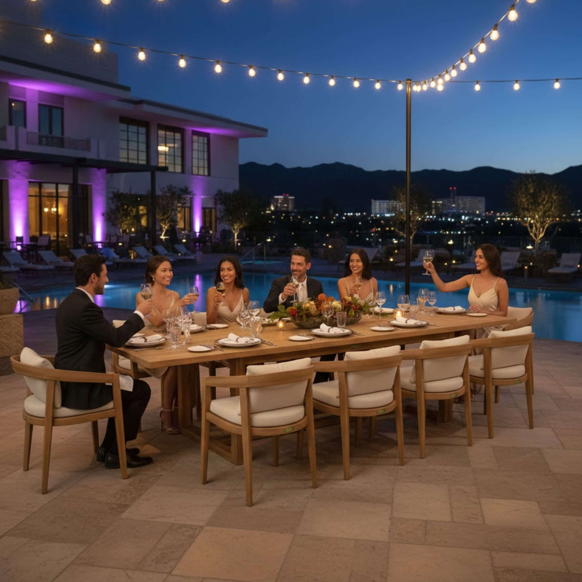 Anderson Teak Toscana 11-Piece Dining Set