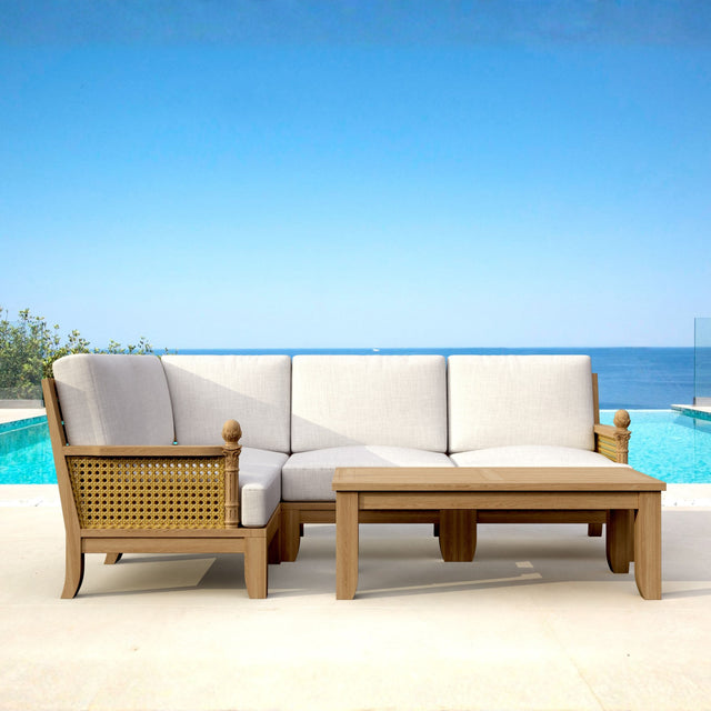 Anderson Teak Luxe 5-Piece Modular Set, 3-4-Seater