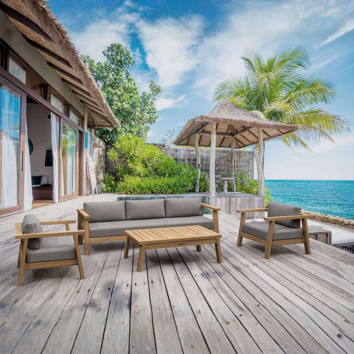 Anderson Teak Palermo 4-Piece Deep Seating Set