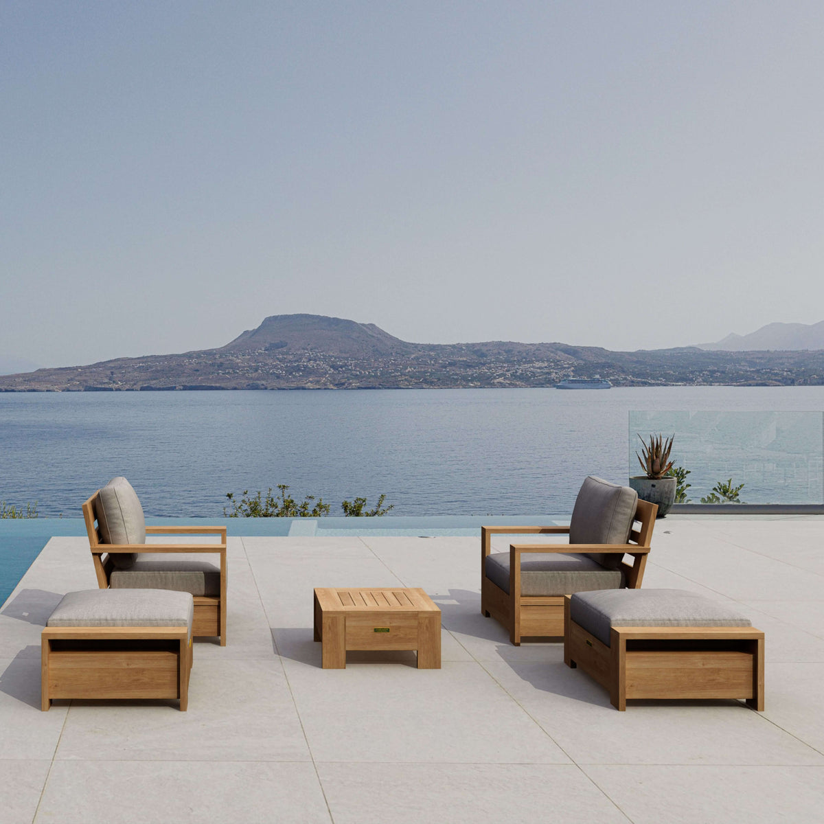 Anderson Teak Madera 5-Piece Deep Seating Set