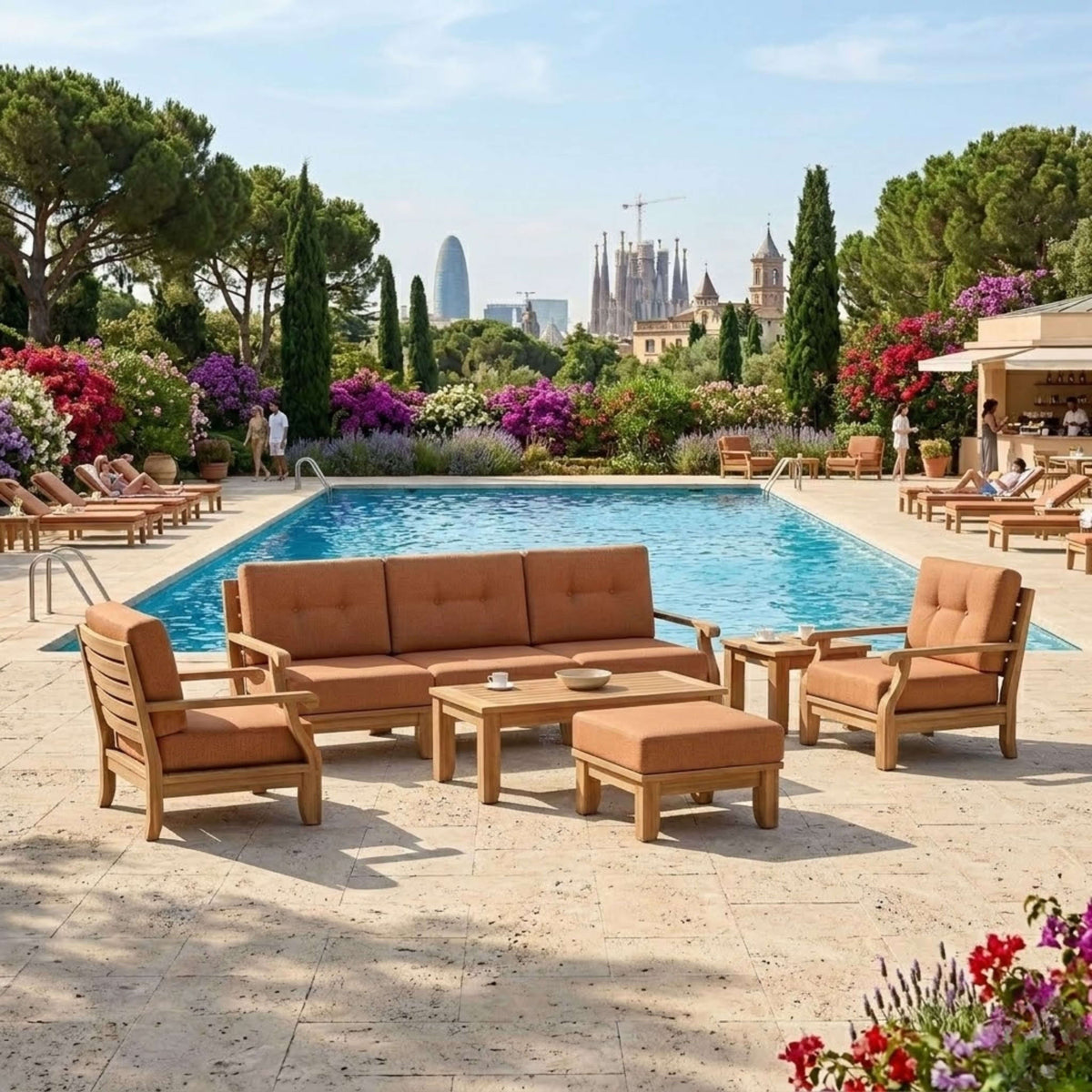Anderson Teak Riviera 8-Piece Modular Set