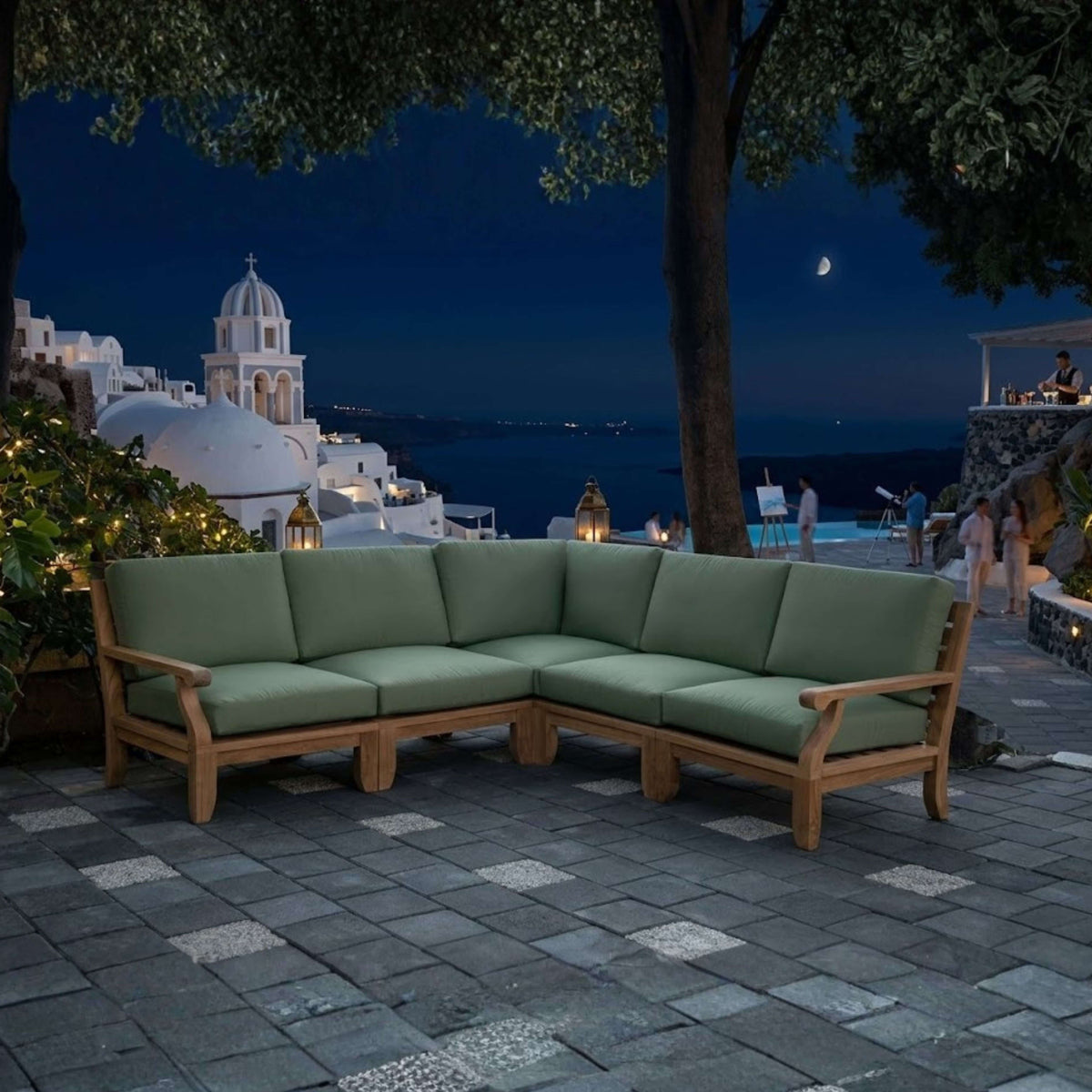 Anderson Teak Riviera 5-Piece Modular Set