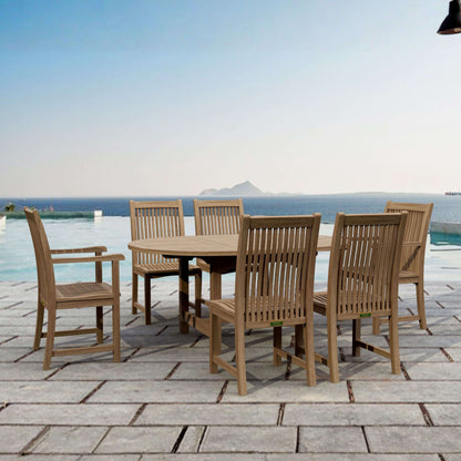 Anderson Teak Bahama Chicago 7-Piece Dining Chair Set