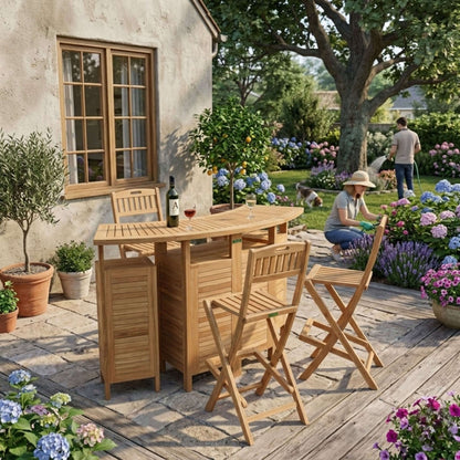 Anderson Teak Altavista 4-Piece Bar Set