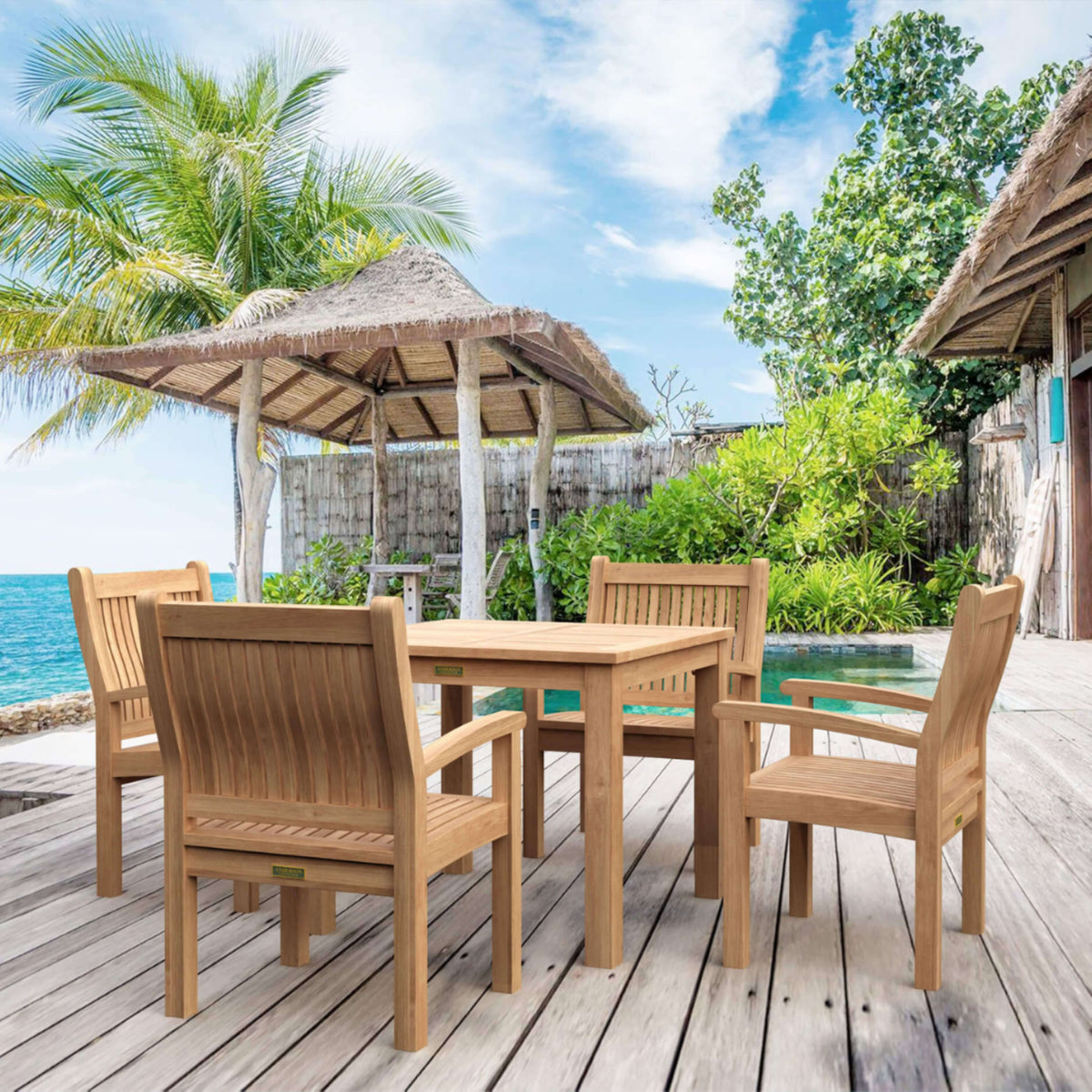 Anderson Teak Bahama Sahara 5-Piece Bistro Table