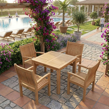 Anderson Teak Bahama Sahara 5-Piece Bistro Table
