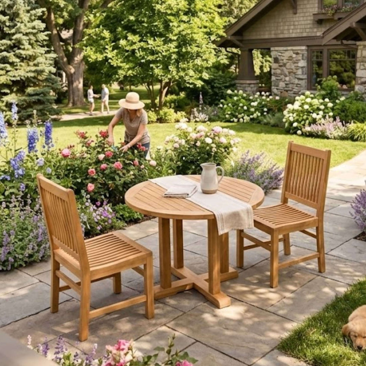 Anderson Teak Montage Saratoga 3-Piece Dining Set