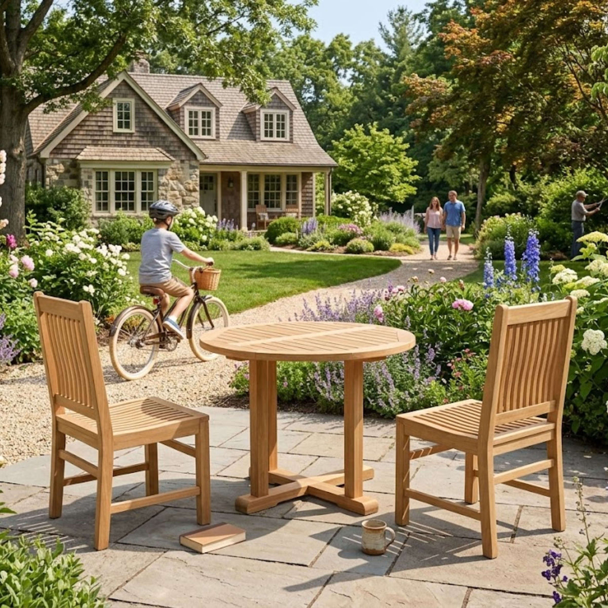Anderson Teak Montage Saratoga 3-Piece Dining Set