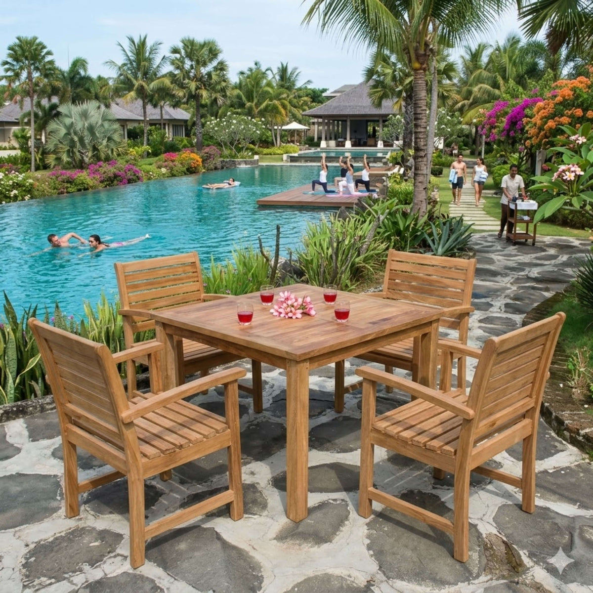 Anderson Teak Montage Victoria 5-Piece Dining Set