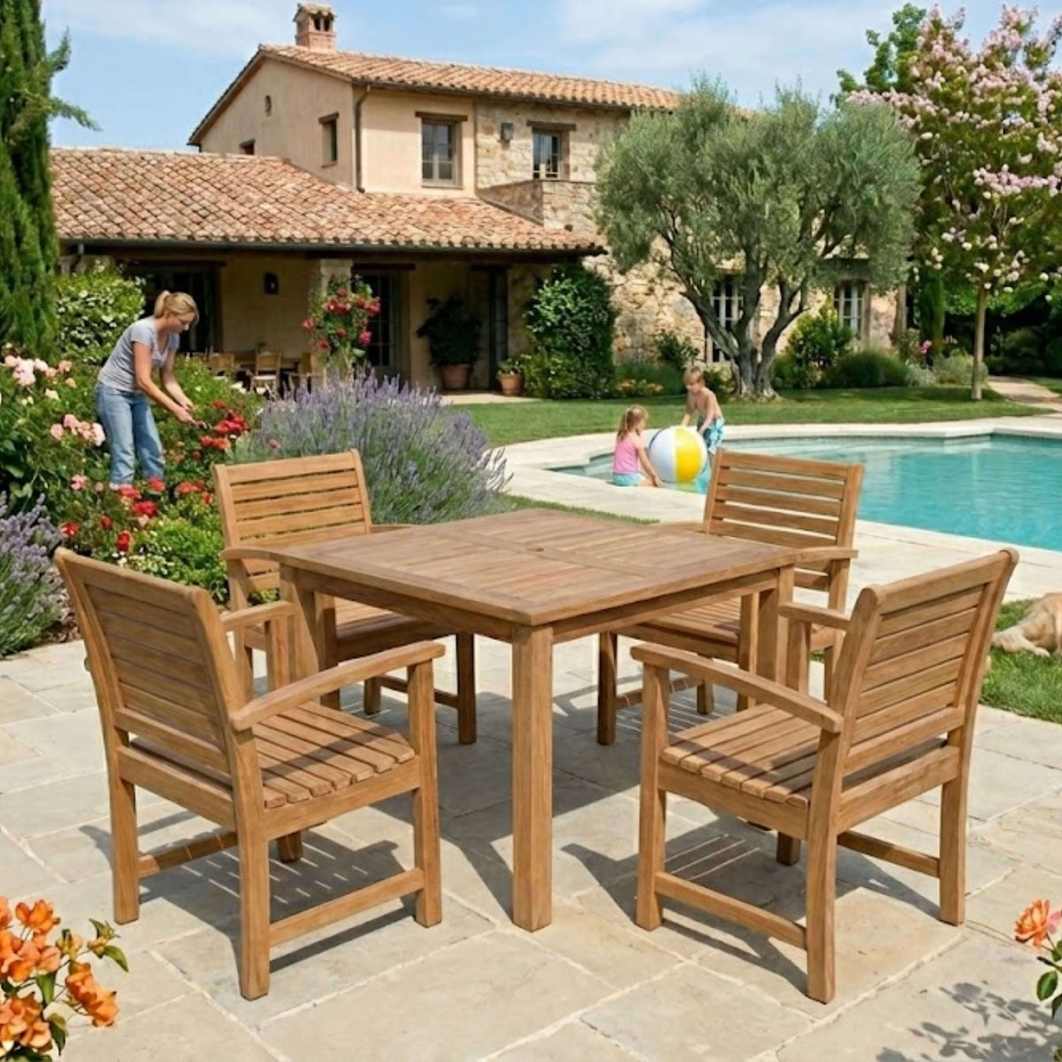 Anderson Teak Montage Victoria 5-Piece Dining Set