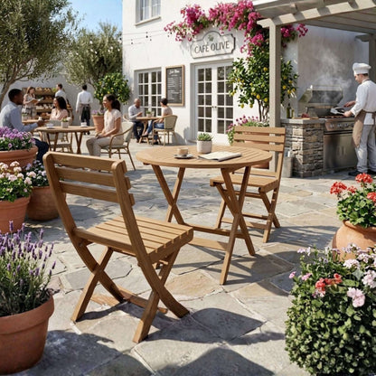 Anderson Teak Chester Alabama 3-Piece Bistro Set