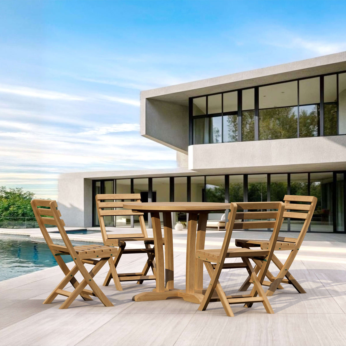 Anderson Teak Descanso Alabama 5-Piece Bistro Set
