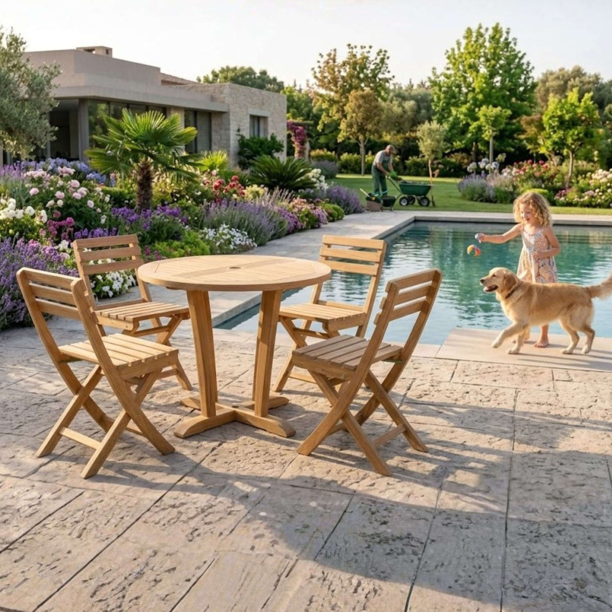 Anderson Teak Descanso Alabama 5-Piece Bistro Set