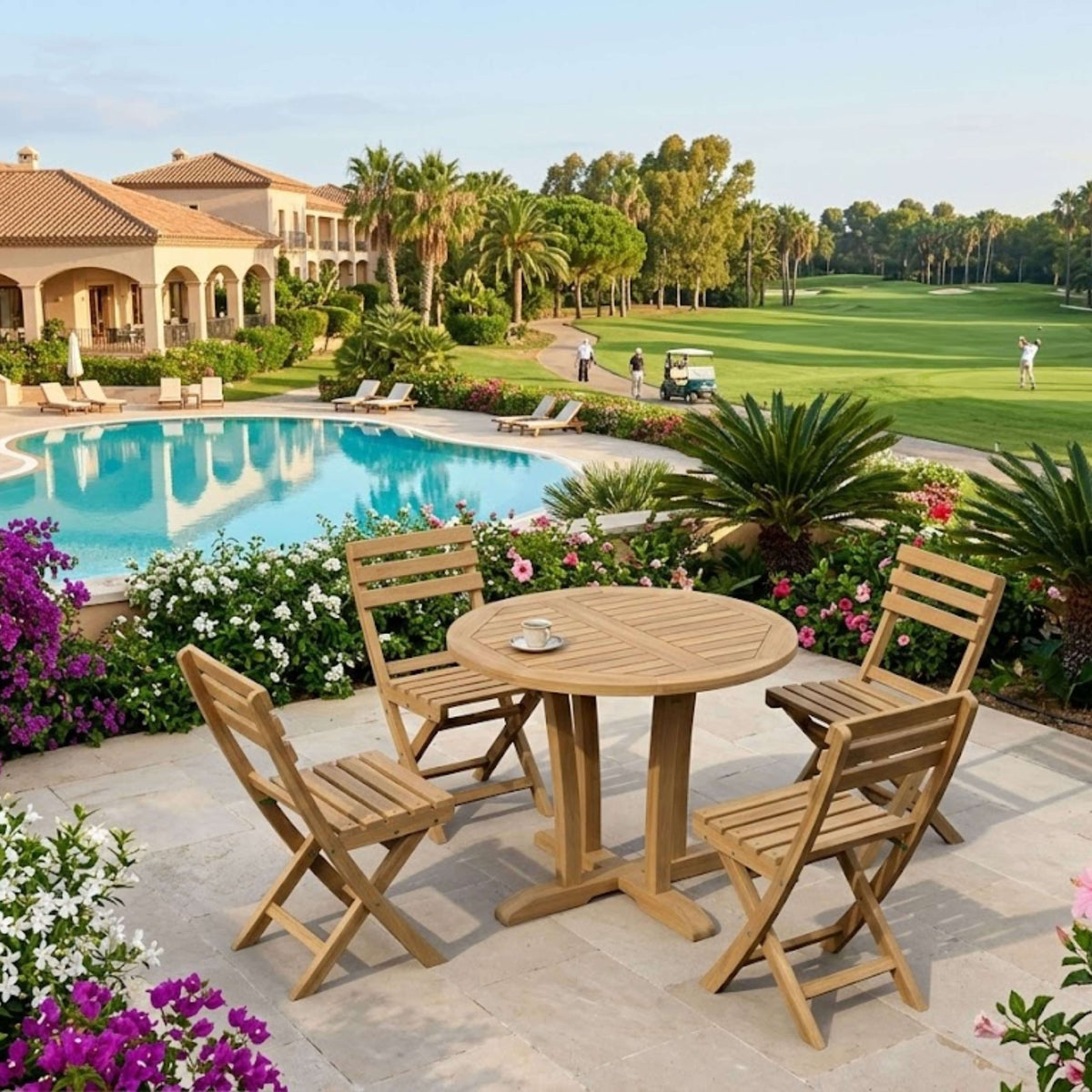 Anderson Teak Descanso Alabama 5-Piece Bistro Set