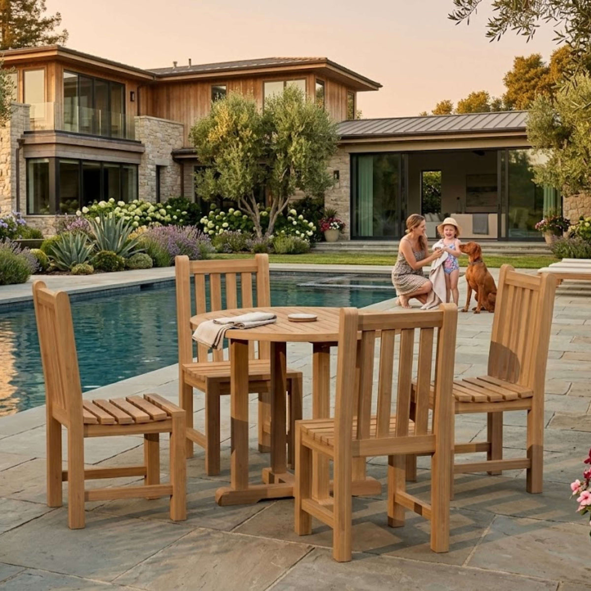 Anderson Teak Montage Braxton 5-Piece Dining Set C