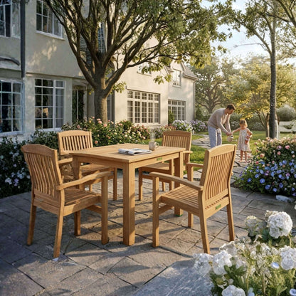 Anderson Teak Bahama Sahara 5-Piece Bistro Table Set