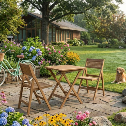 Anderson Teak Windsor 3-Piece Square Bistro Set
