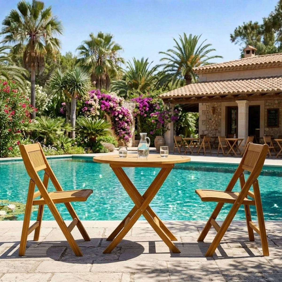 Anderson Teak Windsor 3-Piece Round Bistro Set