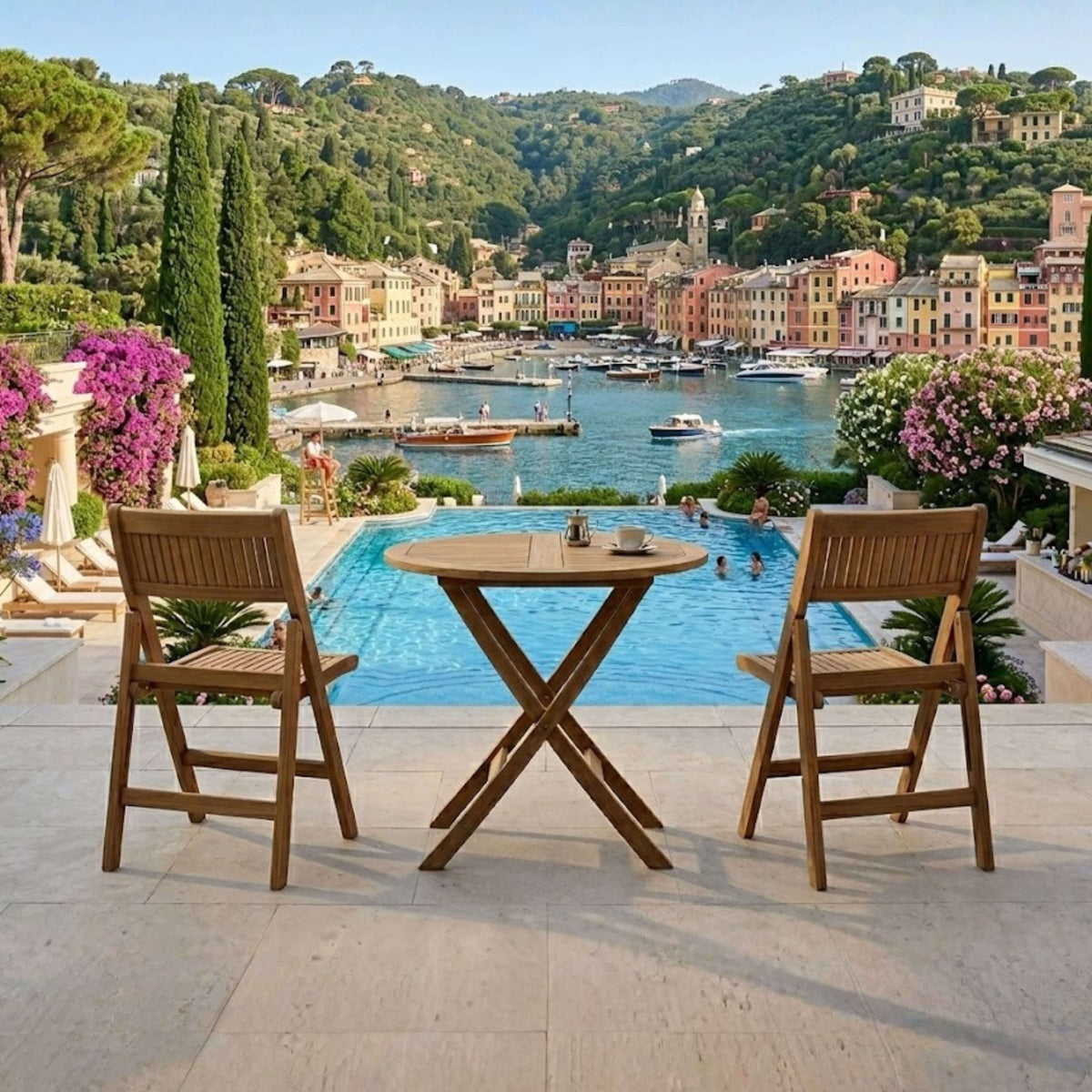 Anderson Teak Windsor 3-Piece Round Bistro Set