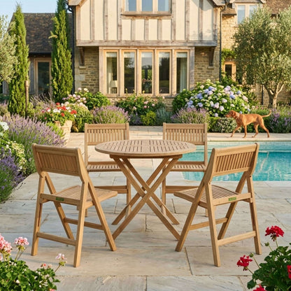 Anderson Teak Windsor 5-Piece Round Bistro Set