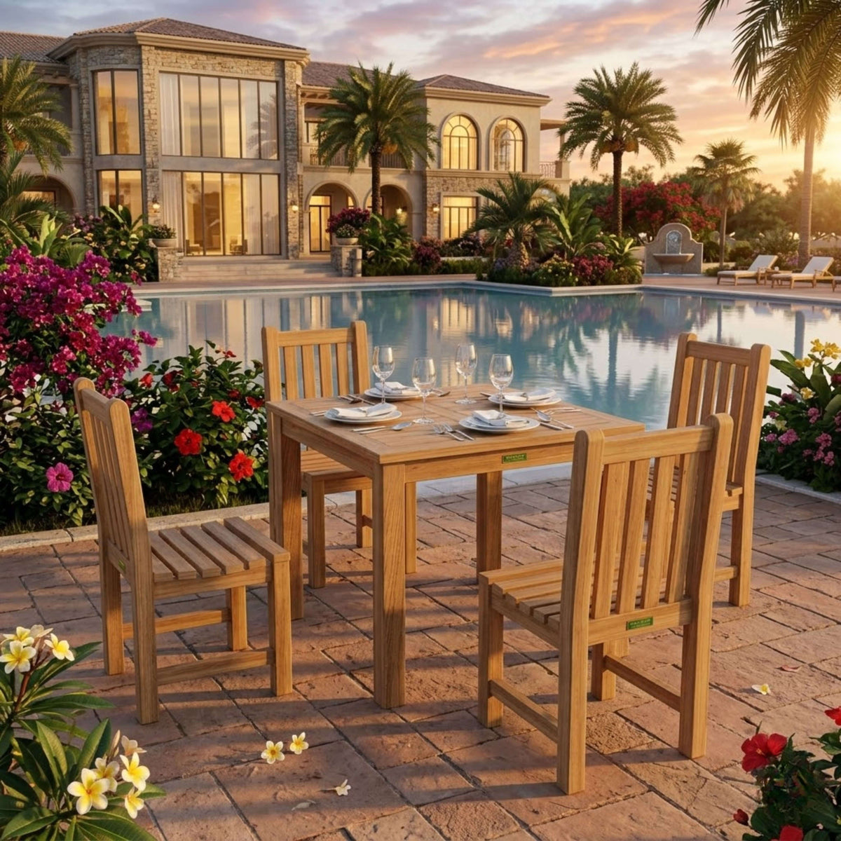 Anderson Teak Bahama Classic 5-Piece Dining Set