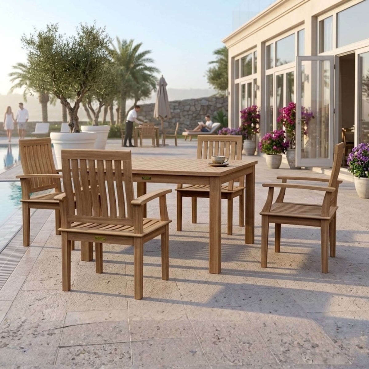 Anderson Teak Windsor Brianna 5-Piece Dining Table Set
