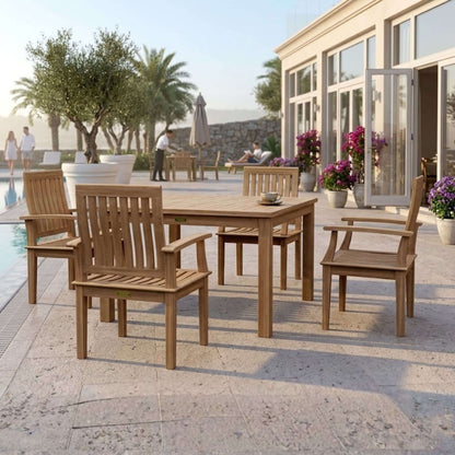 Anderson Teak Windsor Brianna 5-Piece Dining Table Set