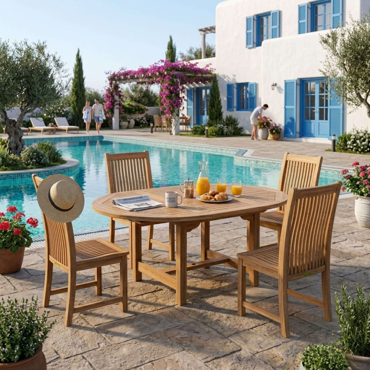 Anderson Teak Bahama Chicago 5-Piece Dining Set