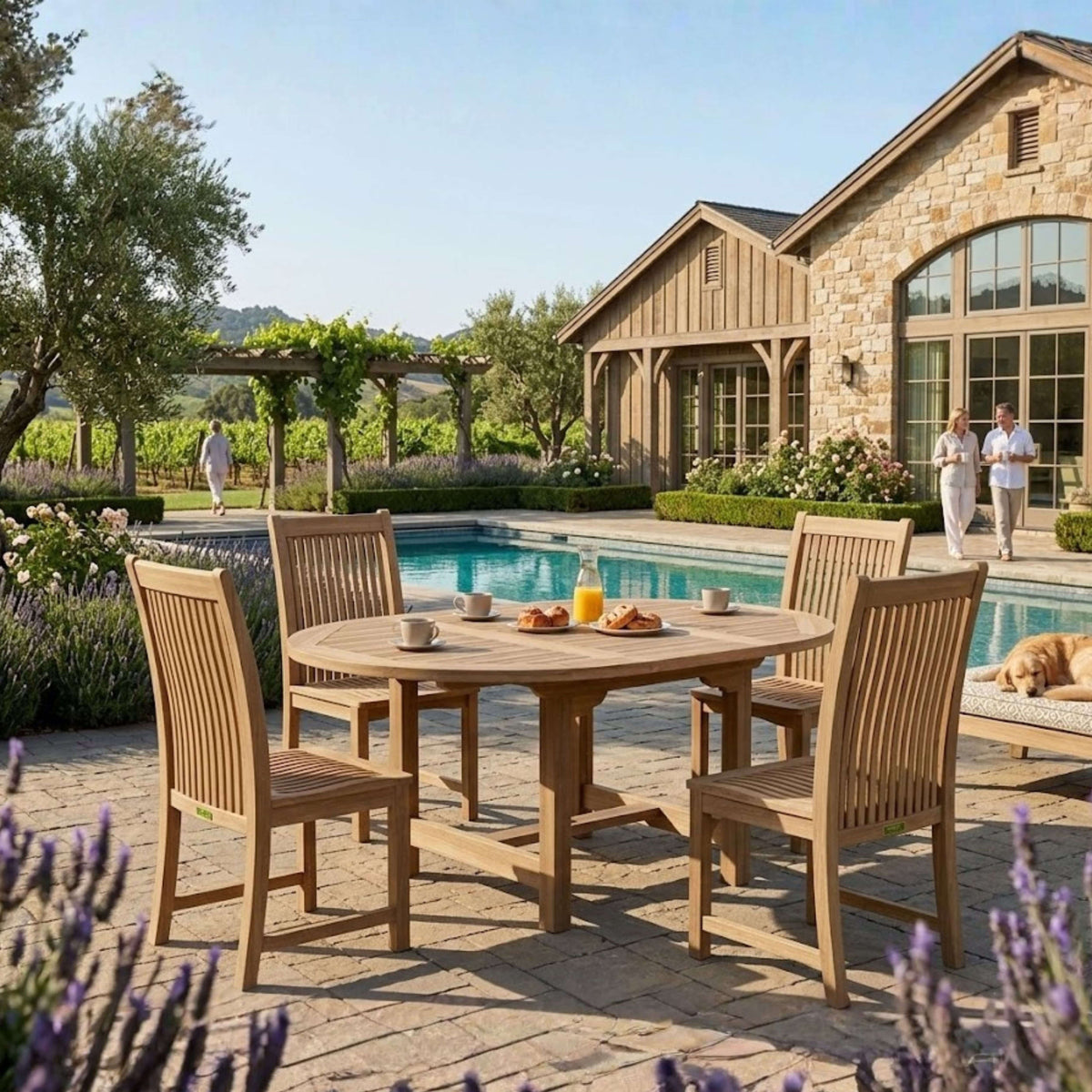 Anderson Teak Bahama Chicago 5-Piece Dining Set