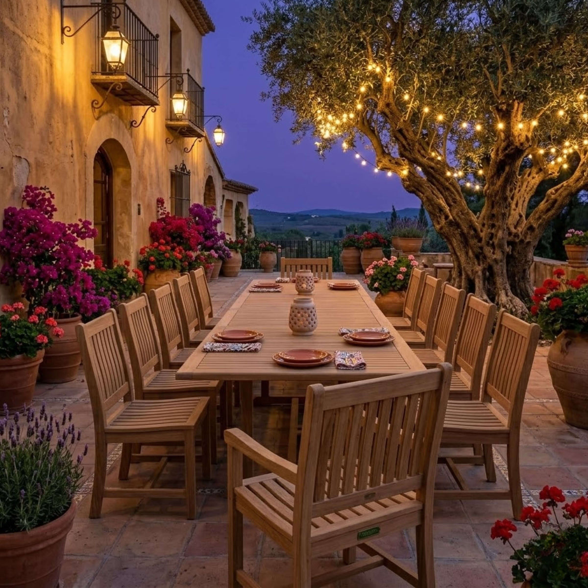 Anderson Teak Valencia Rialto 13-Piece Dining Set
