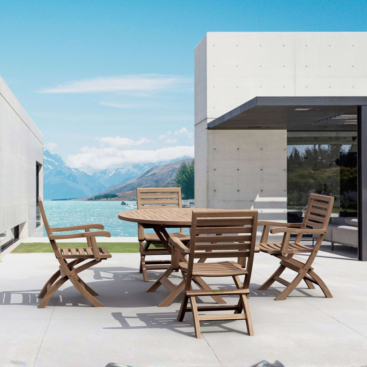 Anderson Teak Andrew Bahama 5-Piece Folding Dining Set