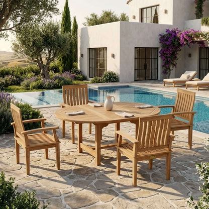Anderson Teak Bahama Brianna 5-Piece Extension Dining Set