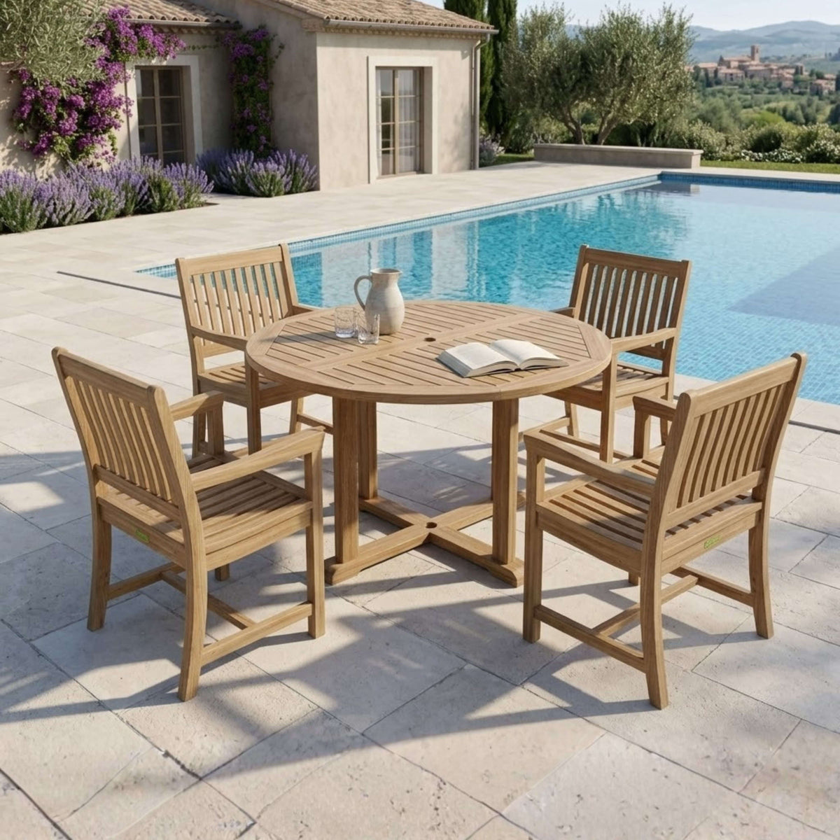 Anderson Teak Tosca Rialto Armchair 5-Piece Dining Set