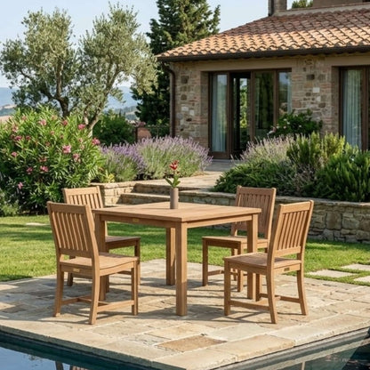 Anderson Teak Lisbon 5-Piece Dining Table Set