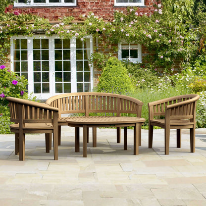 Anderson Teak Curve 4-Piece Conversation Set