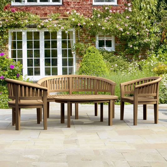 Anderson Teak Curve 4-Piece Conversation Set