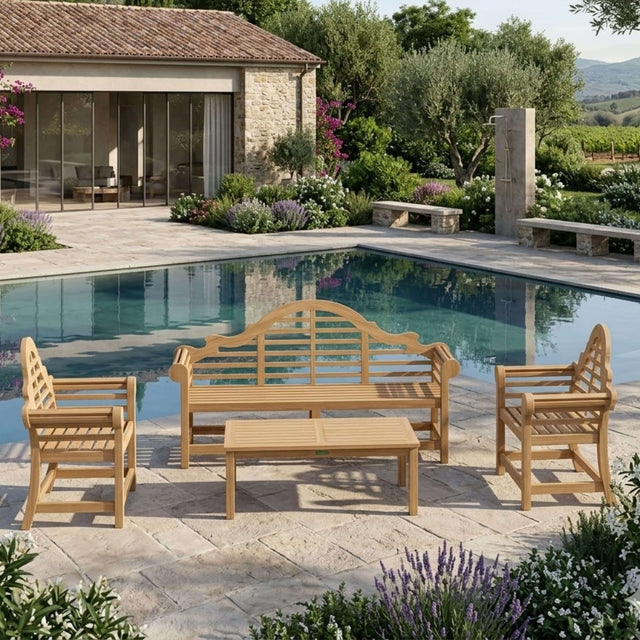 Anderson Teak Marlborough 4-Piece Conversation Set