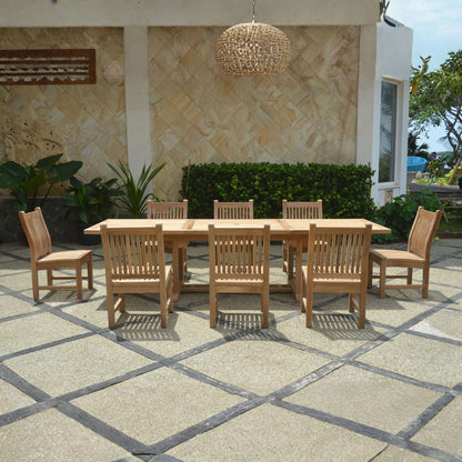 Anderson Teak Bahama Sahara 9-Piece 10' Rectangular Dining Set