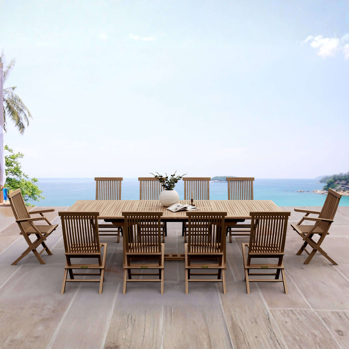 Anderson Teak Valencia Classic 11-Piece Dining Set