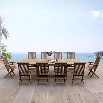 Anderson Teak Valencia Classic 11-Piece Dining Set