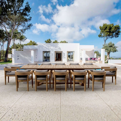 Anderson Teak Coronado 13-Piece Extension Dining Table Set