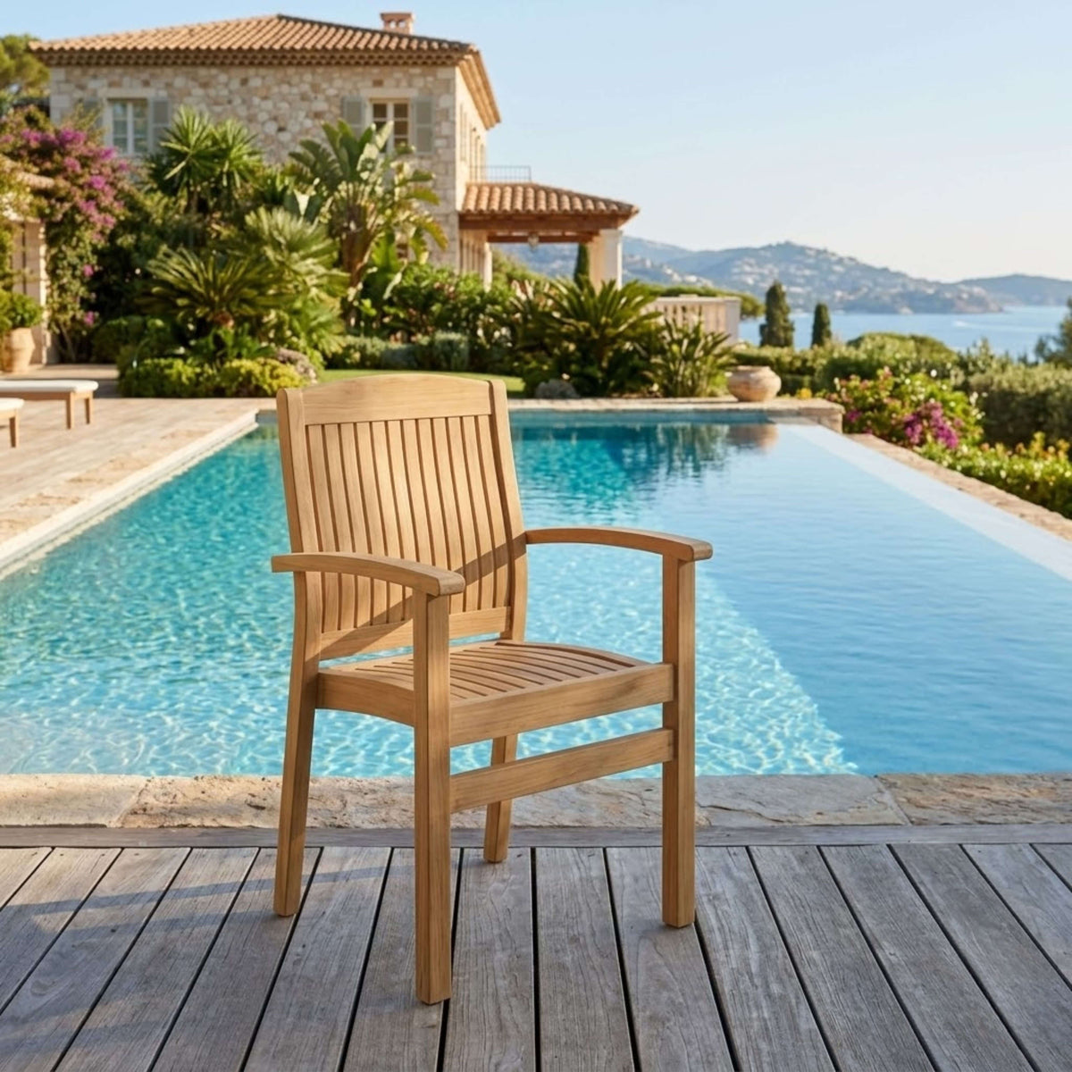 Anderson Teak Sahara Stackable Dining Armchair