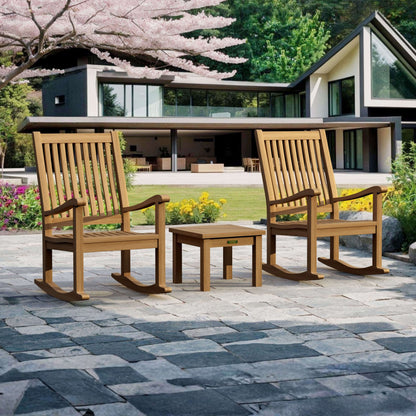 Anderson Teak Del-Amo Bahama 3-Piece Set with Square Side Table