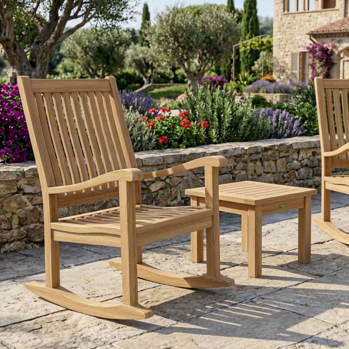 Anderson Teak Del-Amo Bahama 3-Piece Set with Square Side Table