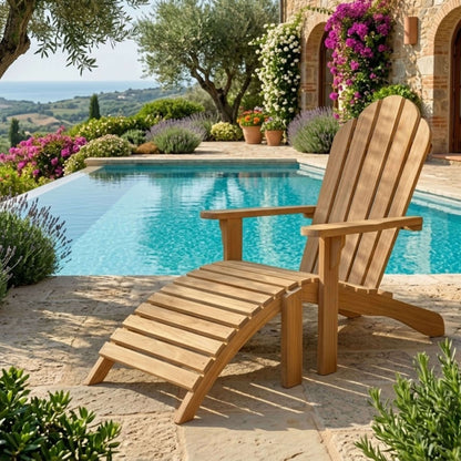 Anderson Teak Adirondack With Ottoman