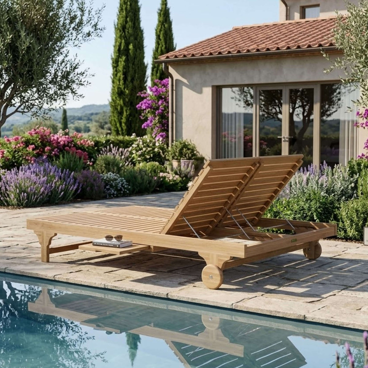 Anderson Teak Bel-Air Double Sun Lounger Double Back