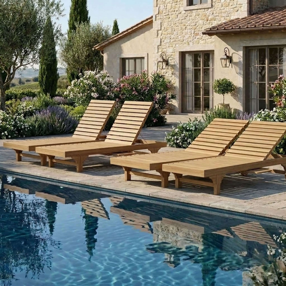 Anderson Teak Capri Sun Lounger 4-Piece Set