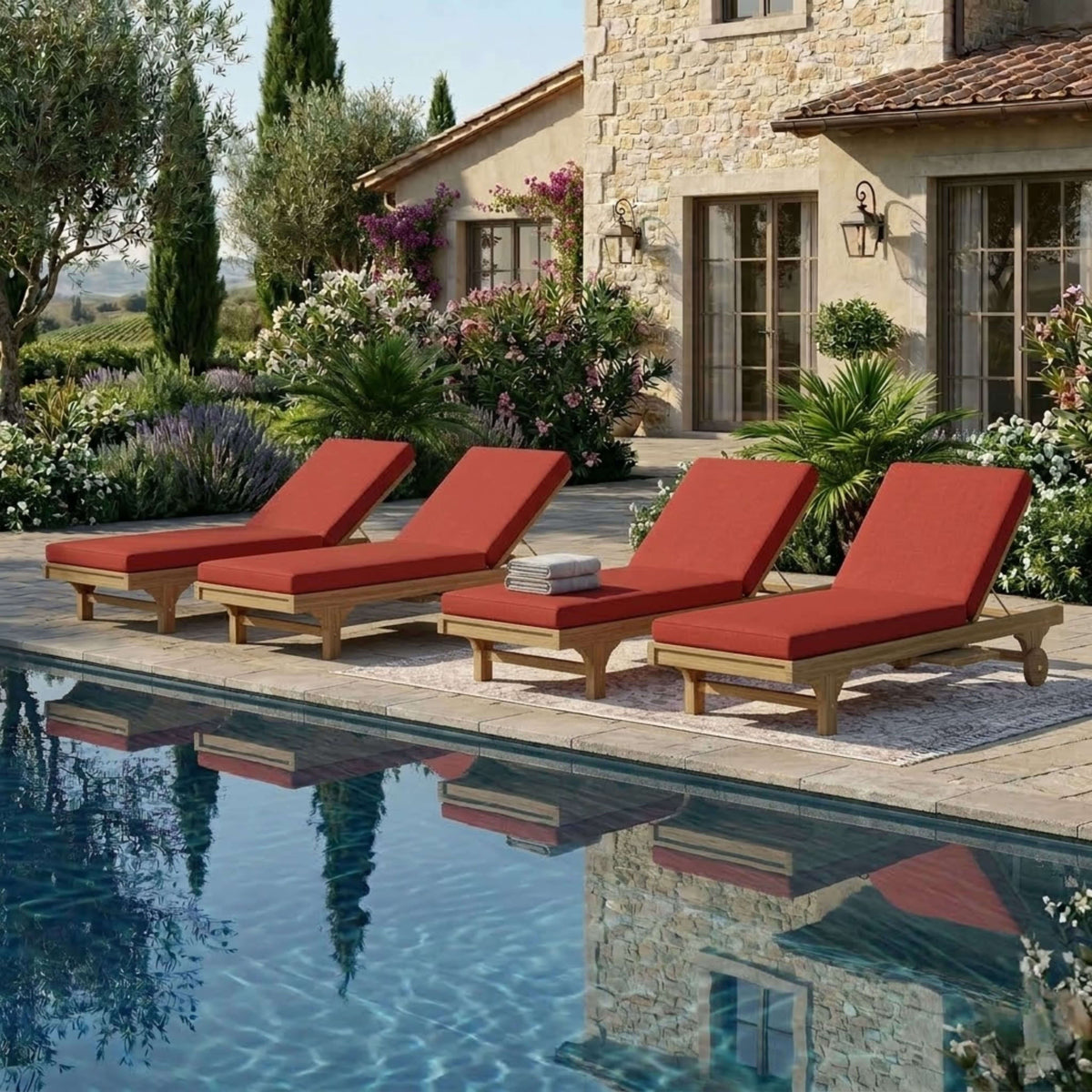 Anderson Teak Capri Sun Lounger 4-Piece Set