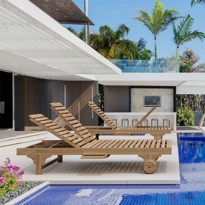 Anderson Teak Bel-Air Double Back Lounger 2-Piece Set
